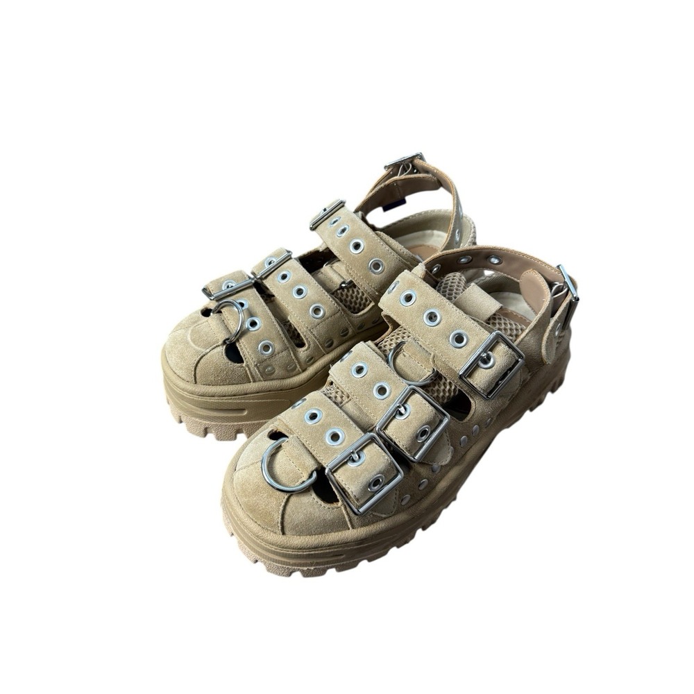 EYTYS Athena Dune Suede Sandals Sz Sz‎ 43 10 Metal Detail Heavy Duty mens